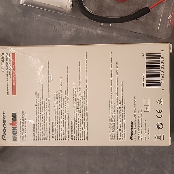 0468. New In Box ~ Pioneer Ironman ~ E3 In Ear Stereo ~ Headphones 🎧 👌 - Picture 2 of 10